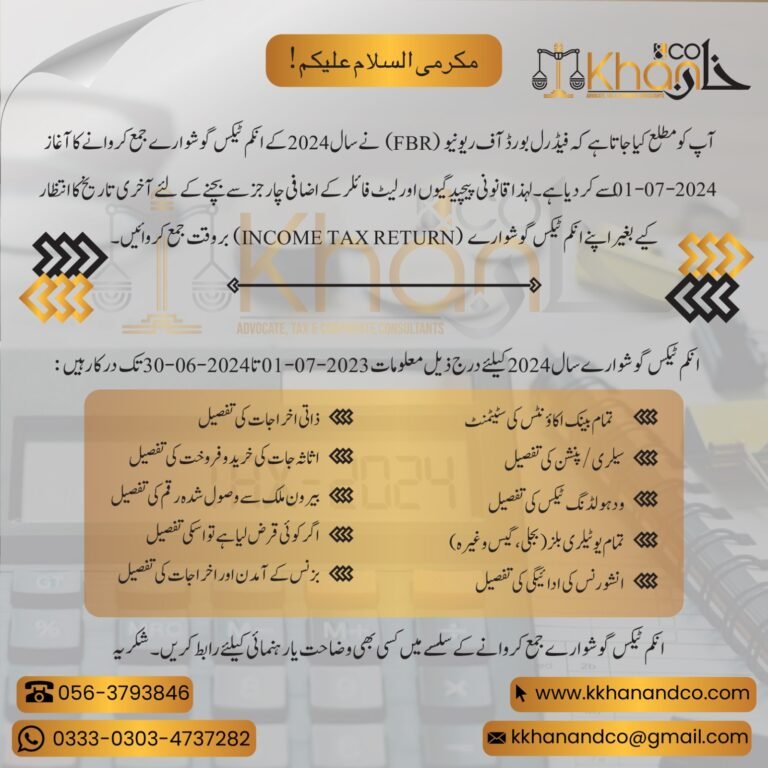 Income Tax Return Pakistan